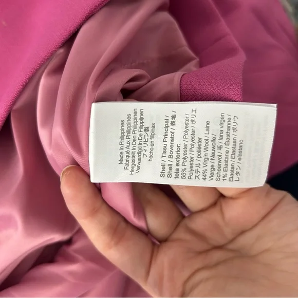 NWT J.Crew Willa Blazer Pink Italian City Wool Blend Plus Size